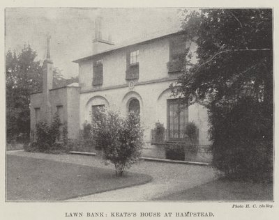 Lawn Bank, casa di Keats a Hampstead da English Photographer