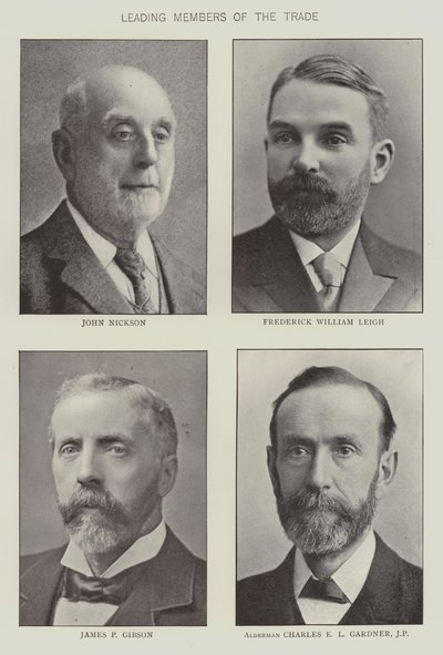 Membri principali del commercio di drogheria (foto in bianco e nero) da English Photographer