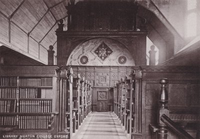 Biblioteca del Merton College, Oxford da English Photographer