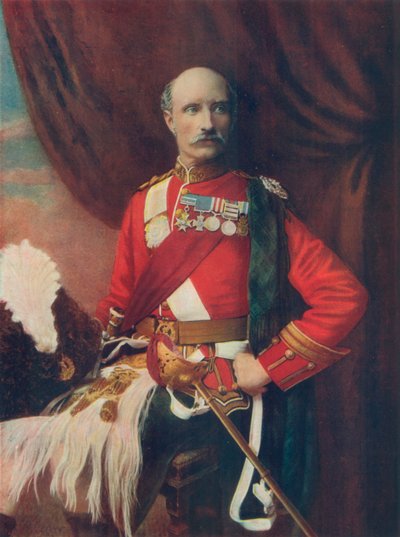 Tenente Generale Sir George White, in uniforme da colonnello dei Gordon Highlanders da English Photographer