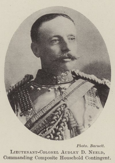 Tenente colonnello Audley D Neeld, comandante del contingente composito della casa reale da English Photographer