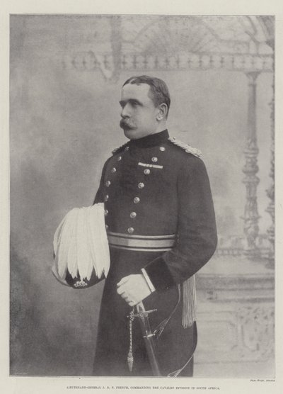 Il Tenente Generale J D P French, comandante della Divisione di Cavalleria in Sudafrica da English Photographer