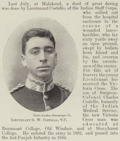 Tenente G W Costello, VC da English Photographer