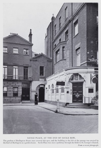 Londra: Savile Place, alla fine di Savile Row da English Photographer
