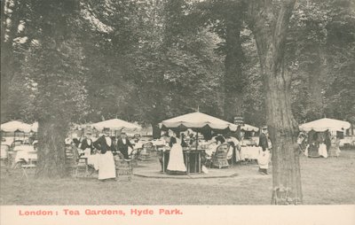 Giardini del tè, Hyde Park, Londra da English Photographer