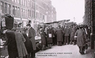Mercati di strada dei lavoratori di Londra da English Photographer