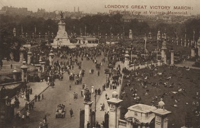 La grande marcia della vittoria di Londra, vista a volo d