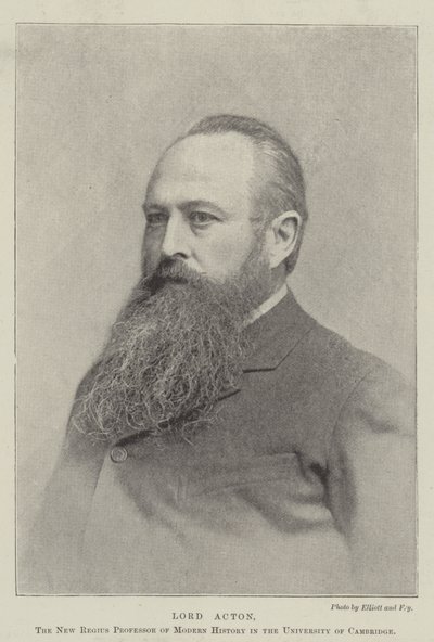 Lord Acton, il nuovo professore regius di storia moderna all