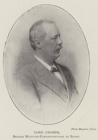 Lord Cromer, ministro plenipotenziario britannico in Egitto da English Photographer