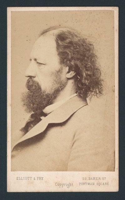 Lord Tennyson, carte de visite da English Photographer
