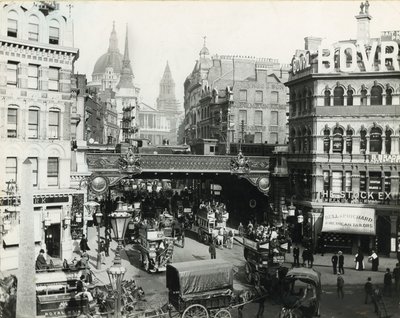 Ludgate Circus, Londra, c. 1900 da English Photographer