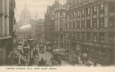 Ludgate Hill da Fleet Street, Londra da English Photographer