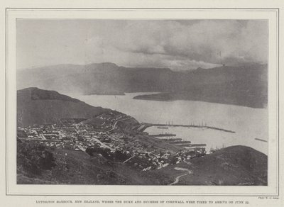 Porto di Lyttelton, Nuova Zelanda, dove il Duca e la Duchessa di Cornovaglia dovevano arrivare il 22 giugno da English Photographer