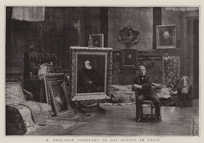 M Benjamin Constant nel suo studio a Parigi da English Photographer