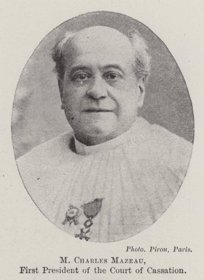 M Charles Mazeau, primo presidente della Corte di Cassazione da English Photographer