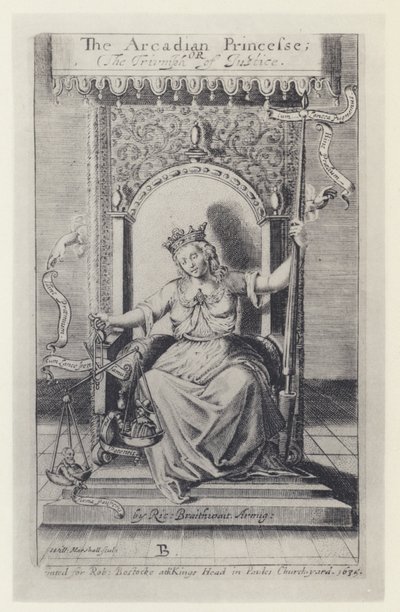 M Silesio, La Principessa Arcadiana, Tr R Brathwait, T Harper per Bostocke 1635 da English Photographer