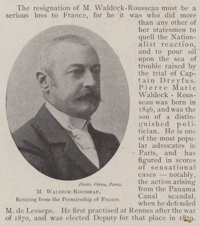 M Waldeck-Rousseau, in pensione dalla carica di primo ministro della Francia da English Photographer