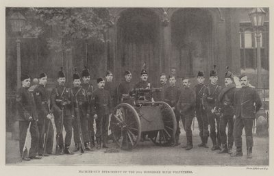 Distaccamento di mitragliatrici del 22° Middlesex Rifle Volunteers da English Photographer