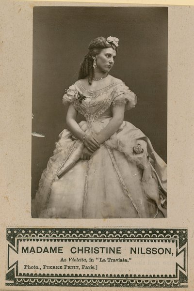 Madame Christine Nilsson come Violetta in La Traviata da English Photographer