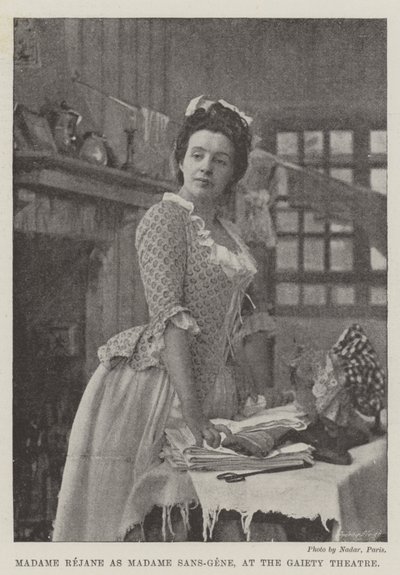 Madame Rejane come Madame Sans-Gene, al Gaiety Theatre da English Photographer