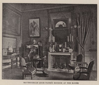 Il boudoir di Mademoiselle Lucie Faure all