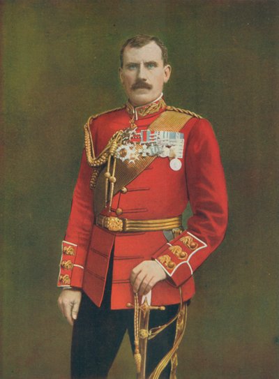 Magg.-Generale Hector A. MacDonald. Comandante della 3ª Brigata (Highland) con Lord Methuen da English Photographer