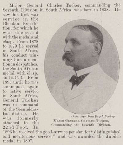 Maggior generale Charles Tucker, comandante della Settima Divisione da English Photographer