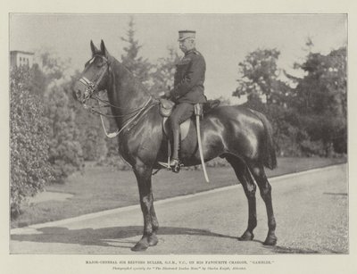 Il maggiore generale Sir Redvers Buller, GCB, VC, sul suo cavallo preferito, Gambler da English Photographer