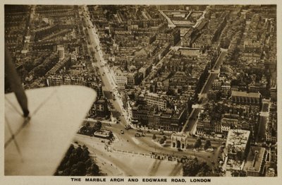 Marble Arch, Edgware Road, Londra, foto aerea da English Photographer
