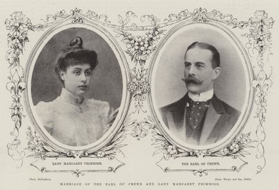 Matrimonio del conte di Crewe e Lady Margaret Primrose da English Photographer