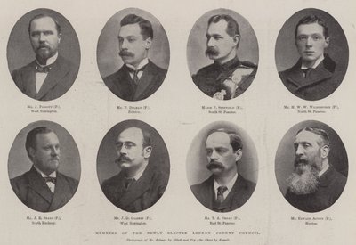 Membri del nuovo Consiglio della Contea di Londra eletto da English Photographer