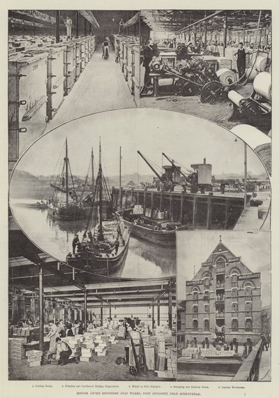 Fabbrica di sapone dei fratelli Lever, Port Sunlight, vicino a Birkenhead da English Photographer