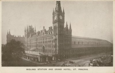 Midland Station e Grand Hotel, St Pancras, Londra da English Photographer