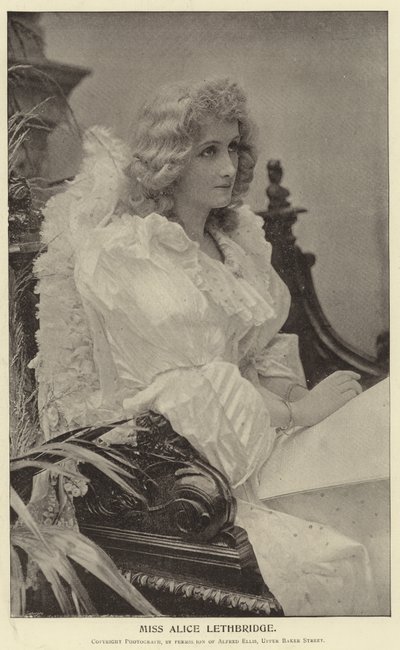Miss Alice Lethbridge da English Photographer