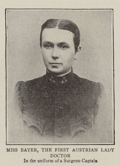 Miss Bayer, la Prima Donna Medico Austriaca da English Photographer