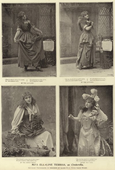Miss Ellaline Terriss, come Cenerentola da English Photographer