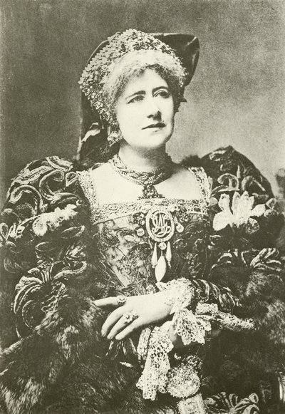 Miss Ellen Terry come Regina Caterina (incisione) da English Photographer