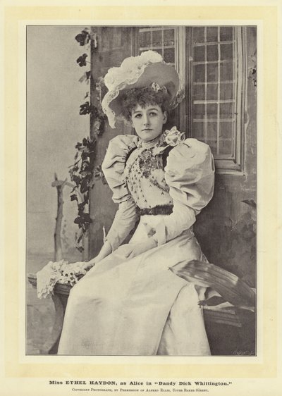 Miss Ethel Haydon, come Alice in Dandy Dick Whittington da English Photographer
