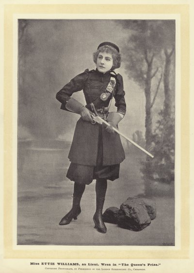 Miss Ettie Williams, come Tenente Wren in The Queens Prize da English Photographer
