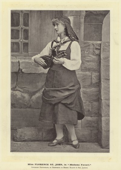 Miss Florence St John, in Madame Favart da English Photographer