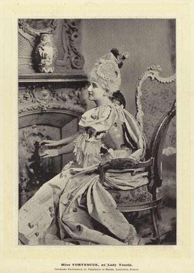 Miss Fortescue, come Lady Teazle da English Photographer