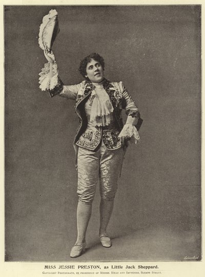 Miss Jessie Preston, come Little Jack Sheppard da English Photographer