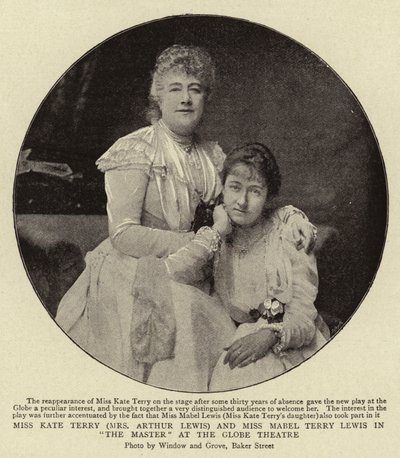 Miss Kate Terry (Mrs Arthur Lewis) e Miss Mabel Terry Lewis in 