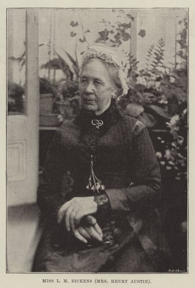Miss L M Dickens (Mrs Henry Austin) da English Photographer