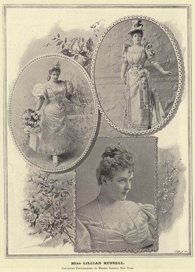 Miss Lillian Russell da English Photographer