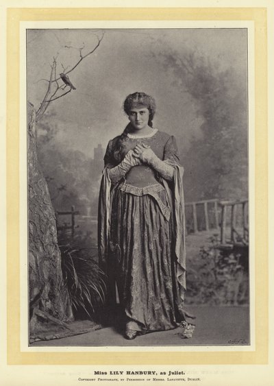 Miss Lily Hanbury, come Giulietta da English Photographer