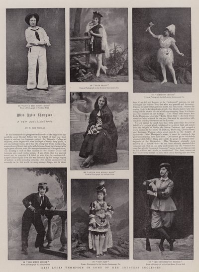 Miss Lydia Thompson in alcuni dei suoi maggiori successi da English Photographer