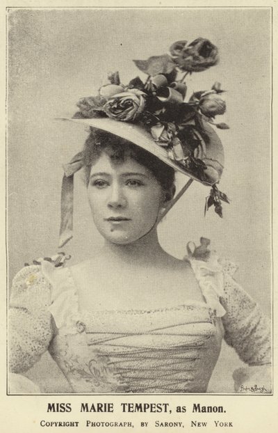 Miss Marie Tempest, come Manon da English Photographer
