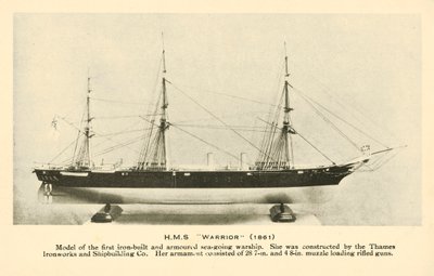 Modello della HMS Warrior da English Photographer