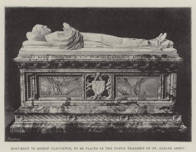 Monumento al vescovo Claughton, da collocare nel transetto nord dell